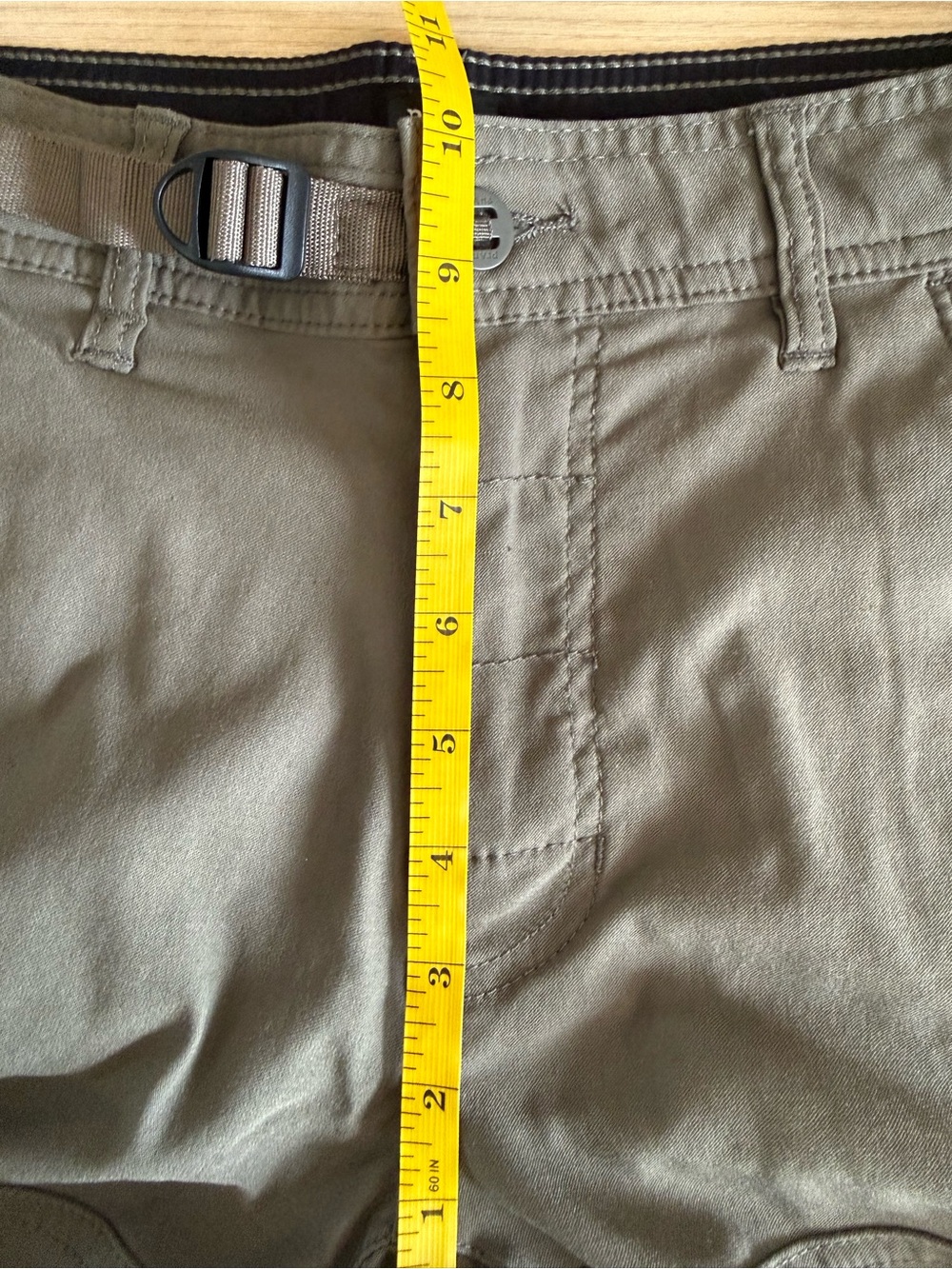 prAna Stretch Zion Relaxed Cargo Pants Olive Brown 28x30 Hiking - Picture 10 of 14